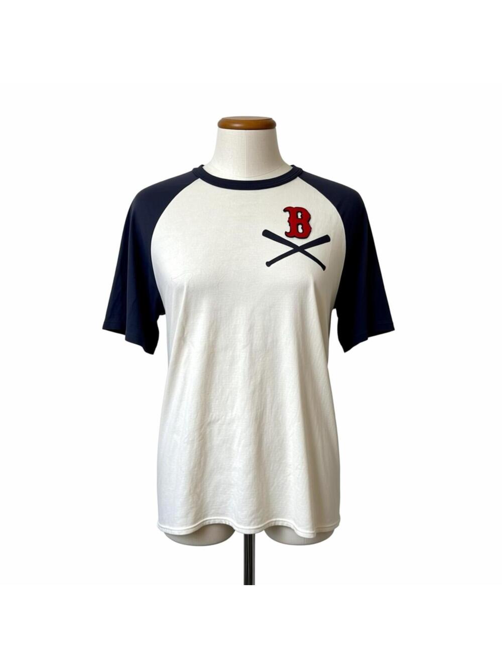 Banner Supply Co. Boston Red Sox Baseball Style Raglan T-Shirt Large